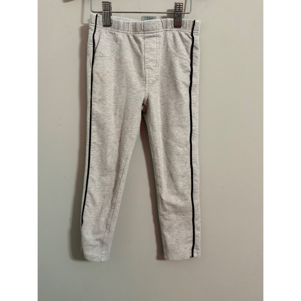Garanimals Leggings Toddler Girls 5T Silver Shimmer Side Stripe Elastic Waist